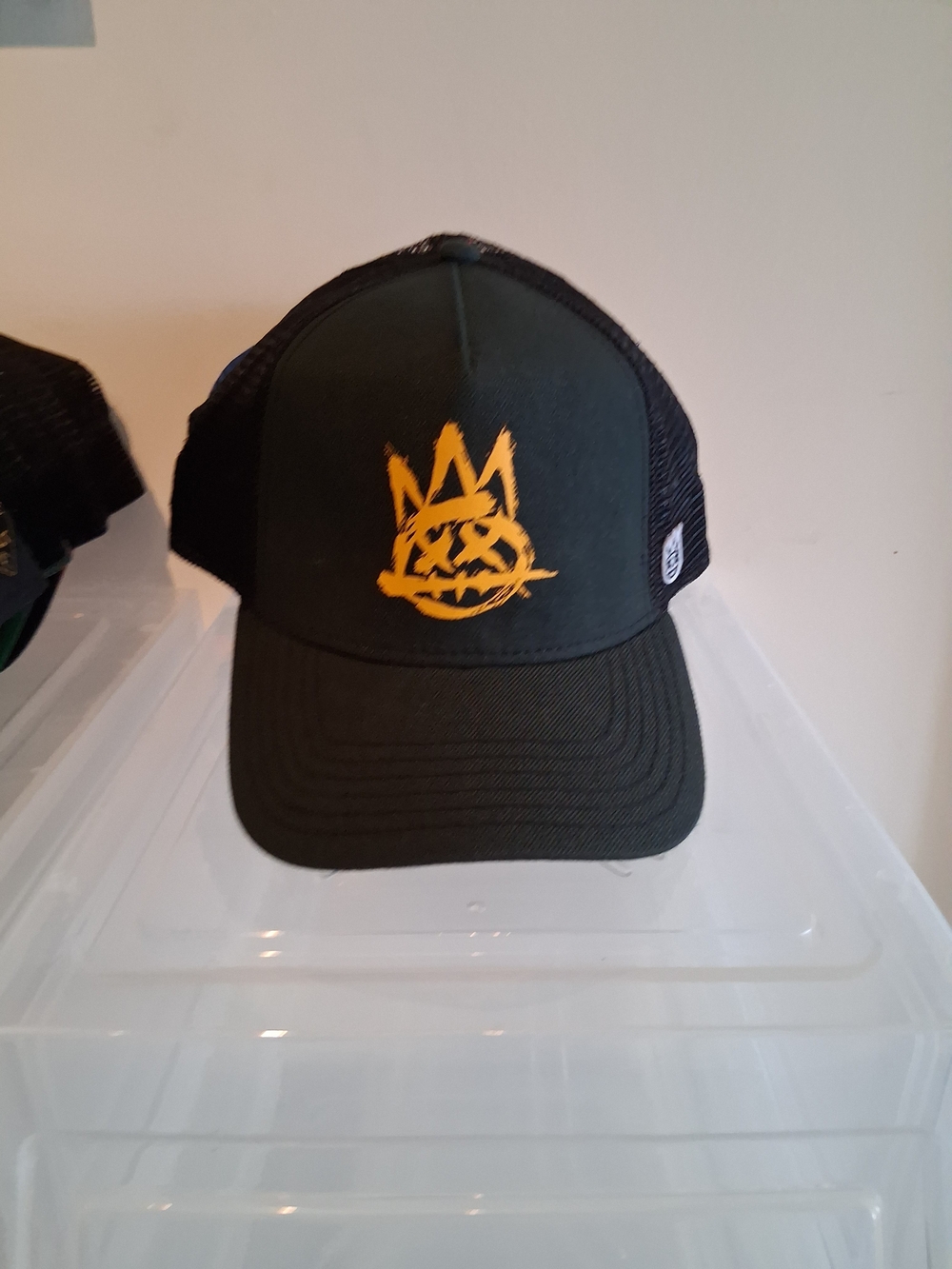Cult of Individuality Black Trucker Cap with Yellow Crown Graphic!